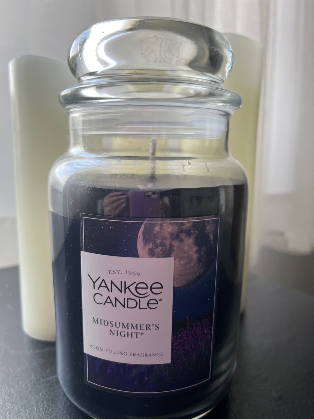 Yankee Candle Midsummer's Night Jar Candle - Deep Blue/Purple